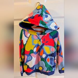 Mini Boden 4-5T VGUC Butterfly Multicolor Kids Hoodie